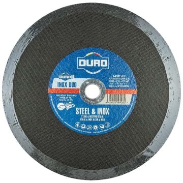 DURO 300mm / 12" x 2.5mm Steel & Inox Flat Cutting Discs x10 Pcs