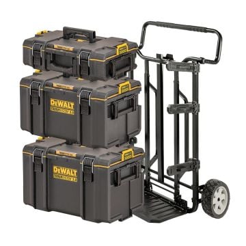 DeWalt DWST83442-1 TOUGHSYSTEM 2.0 Stackable Tool Boxes & Trolley Kit x4 Pcs