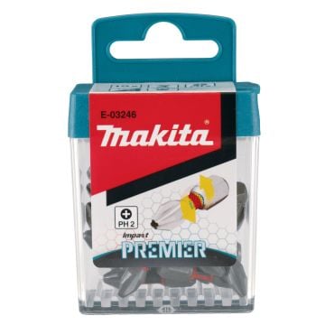 Makita E-03246 PH2 x 25mm Impact Premier Torsion Screwdriver Bit x15 Pcs