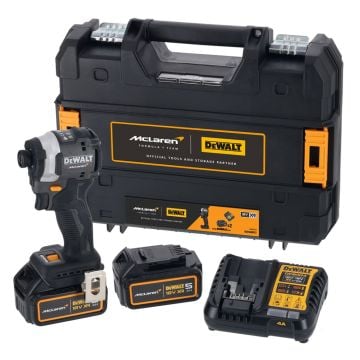 DeWalt x McLaren F1 DCF85MP2T 18v XR Brushless Impact Driver Inc 2x 5Ah Batteries
