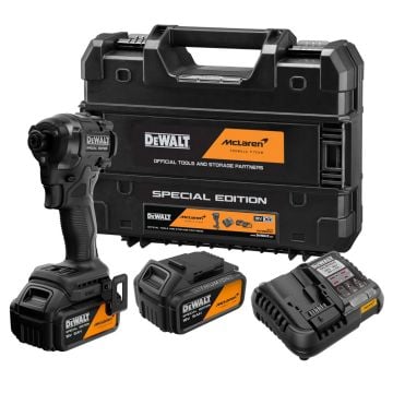 DeWalt x McLaren F1 DCF86MP2T 18v XR Brushless Impact Driver Inc 2x 5Ah Batteries