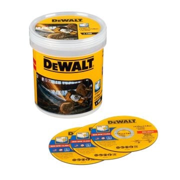 DeWalt DT20599-QZ High Performance Bonded Thin 115mm Metal Cutting Discs x100 Pcs