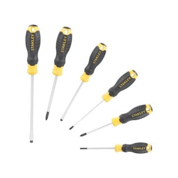 Stanley STHT16172-0 Cushion Grip Pozidriv Phillips Screwdriver Set x6 pcs