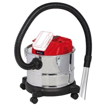 Einhell TE-AV 18/15 Li C-Solo 18v Power X-Change Cordless Ash Vacuum Cleaner Body Only
