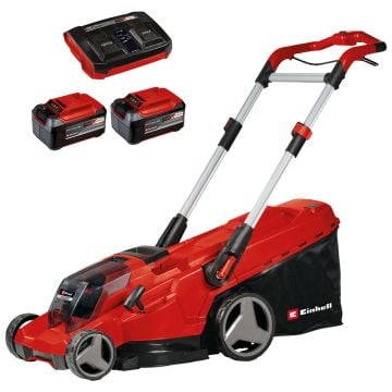 Einhell RASARRO 36/42 Twin 18v Power X-Change Brushless 42cm Lawnmower Inc 2x 5.2Ah Batts  