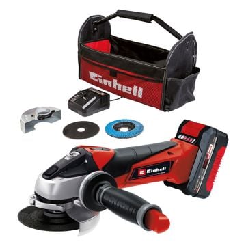 Einhell TE-AG 18/115 Li 18v Power X-Change Cordless 115mm Angle Grinder Inc 1x 4.0Ah Battery