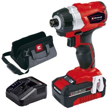 Einhell TE-CI 18 Li BL Kit 18v Power X-Change Brushless Impact Driver Inc 1x 4.0Ah Battery 
