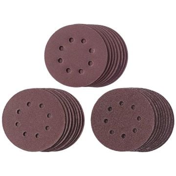 Einhell 49491974 Quick-Stick 125mm Sandpaper Set x25 Pcs For Rotary Sanders