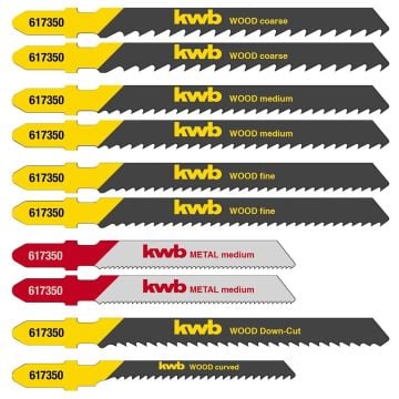 Einhell 49617350 Jigsaw Blades Set x10 Pcs