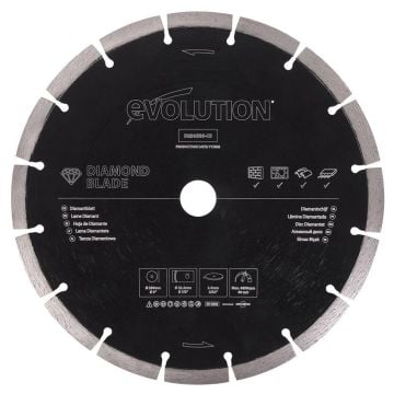 Evolution D230SEG-CS General Purpose Diamond Cutting Blade 230mm x 22.2mm x 16T
