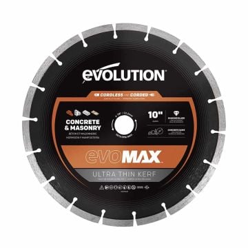 Evolution MAX260SEG-CS EVOMAX 260mm Premium Diamond Ultra Thin Disc Cutter Blade
