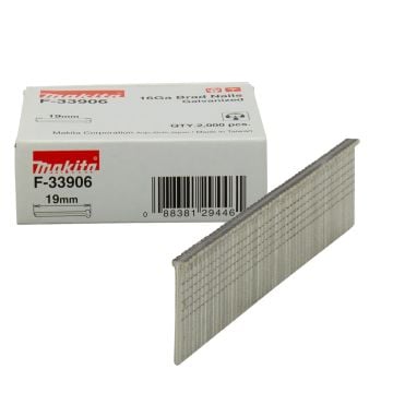 Makita F-33906 16ga x 19mm Galvanised Brad Nails x2000 Pcs