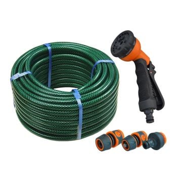 Faithfull FAIHOSE30AV PVC Reinforced Hose 30 Metre Fittings & Spray Gun