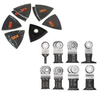 Fein Starlock E-Cut Saw Blade & Sanding Bundle x13 Pcs
