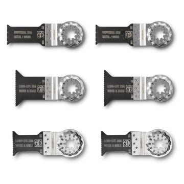 Fein Best of E-Cut 6 Piece Starlock Multi Cutter Blade Set 35222952300