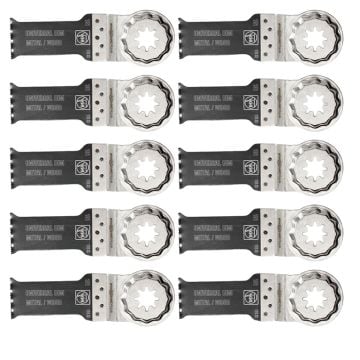 Fein Starlock Plus E-Cut BIM Universal Saw Blades SLP 60x28mm Pack of x10 63502151240