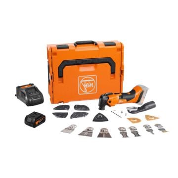 Fein AMM 500 Plus Top AMPShare 18v MultiMaster Kit Inc 31x Accessories & 1x 4.0Ah AMPShare Batts