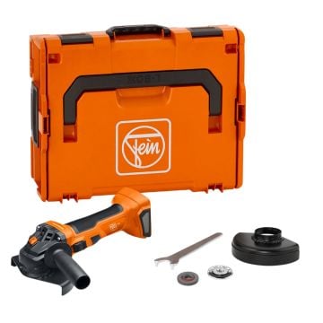 Fein 71221361000 CCG 18-125-7 AS 18v Brushless 125mm Angle Grinder Body Only In L-Boxx Carry Case