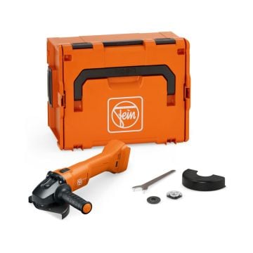 Fein 71221561000 CCG 18-115-12 AS AMPShare Compact Cordless 18v 115mm Angle Grinder Body Only In L-Boxx Carry Case