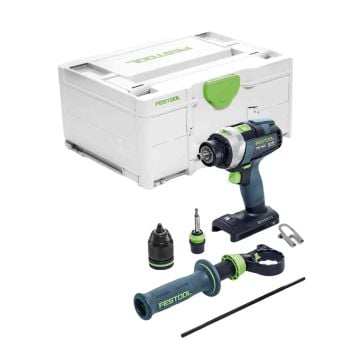 Festool 575604 TPC 18/4 I-Basic QUADRIVE Cordless Percussion Drill Body Only In Carry Case