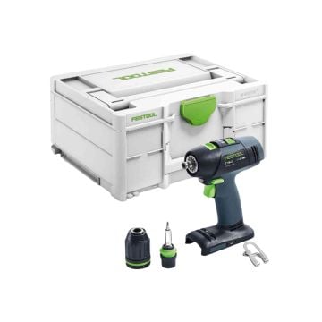 Festool 576448 T 18+3-Basic Cordless Brushless Drill Body Only In Carry Case