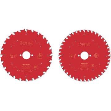 Freud F03FS09893 Wood Circular Saw Blade Twin Set 190mm x 30mm x 24T & 40T x2 Pcs