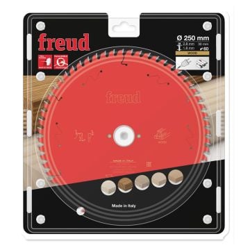 Freud F03FS09776 Wood Table Saw Blade 250 x 30 x 2.8/1.8 x T60