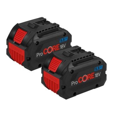 Bosch Professional GBA 18v ProCORE Battery 5.5Ah 1600A02149 Twin Pack