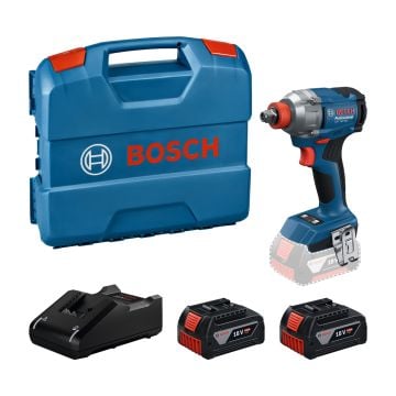 Bosch PRO GDX 18V-285 Cordless Brushless 18v 1/2" Impact Driver Inc 2x 5Ah Batteries
