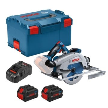 Bosch Professional GKS 18V-68 GC BITURBO Brushless 190mm Circular Saw Inc 2x 5.5Ah Batts