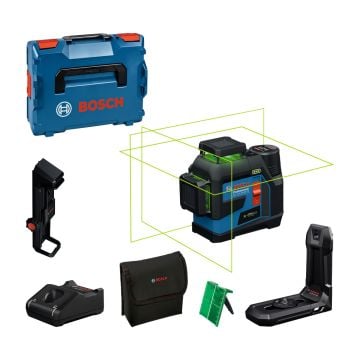 Bosch GLL 12V-100-33 CG Cordless Cross-Line Laser Body Only In L-Boxx 136 Carry Case 0601065470