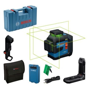 Bosch Professional GLL 80-33 G 3.7v Line Laser Inc. 1x 3.0Ah Battery 0601065501