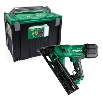 HiKOKI NT1865DAAW9Z Brushless 15GA Angled Finish Nailer Body Only In Carry Case