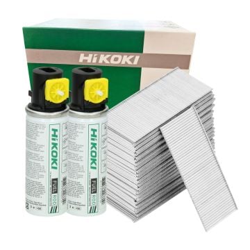 HiKOKI (Hitachi) 705580 35mm Second Fix Straight Brad Nails Galvanized Pack Inc 2500x Nails & 2x Fuel Cells