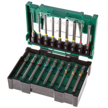 Hitachi 40030022 Stackable 75mm Driver Bit Box 18 Pieces