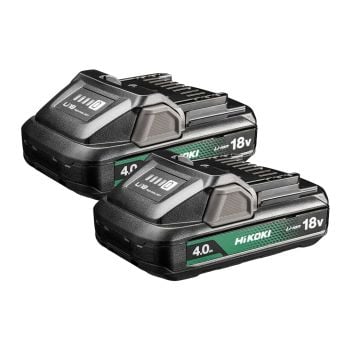 HiKOKI BSL1840M 378679 18v 4.0Ah Li-Ion Slimline Battery Twin Pack