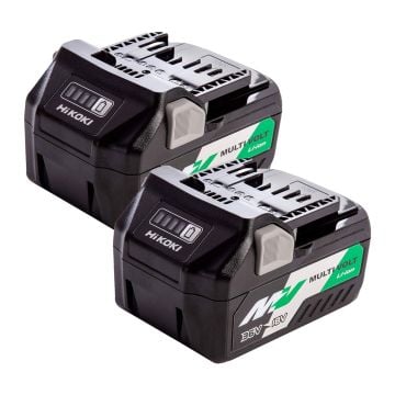 HiKOKI BSL36A18 18v 5.0Ah / 36v 2.5Ah Lithium-Ion MULTI VOLT Battery Twin Pack