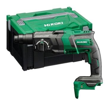 HiKOKI DH18DPCW2Z 18v Brushless 26mm SDS+ Rotary Hammer Drill Body Only In Carry Case