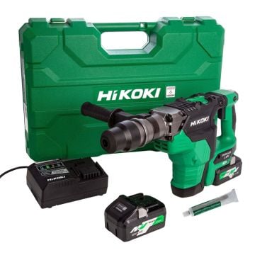 HIKOKI DH36DMAJAZ 36v MULTI VOLT Brushless SDS Max Rotary Hammer Drill Inc 2x 4.0Ah Batts