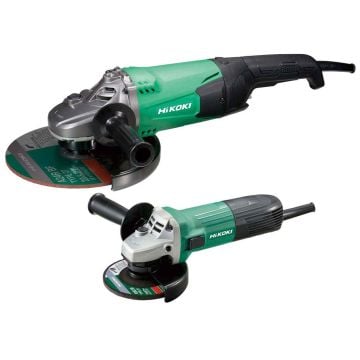 HiKOKI G23ST/G12STX 230mm / 115mm Angle Grinder Twin Pack