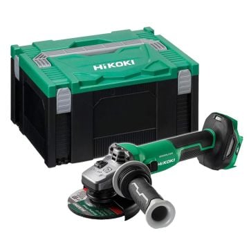 HiKOKI G3612DVEW2Z 36v MULTI VOLT Brushless 115mm Angle Grinder Body Only In Carry Case