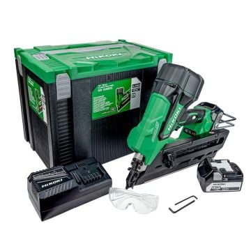 HiKOKI NR1890DCJPZ 18v Brushless First Fix 90mm Framing Nailer Inc 2x 5.0Ah Batts