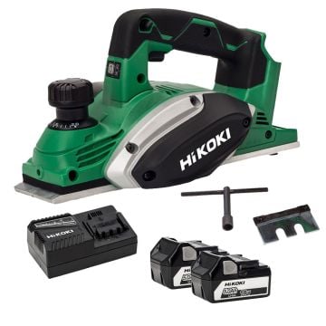 HiKOKI P18DSLJJZ 18v Cordless 82mm Planer Inc 2x 5.0Ah Batts