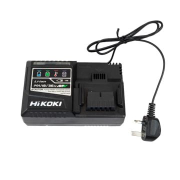 HiKOKI UC18YSL3 14.4 / 18 / 36v Li-Ion Slide Rapid MULTI VOLT Charger with Cooling System & USB Port