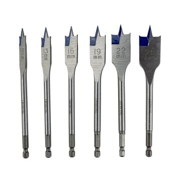 Irwin 10502826 Blue Groove Flat Bit x6 Pc Set