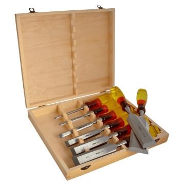 Irwin Marples 373S8 Splitproof Bevel Edge Chisel Set x8 Pcs