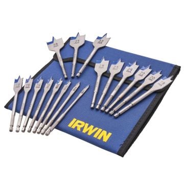 Irwin IW4041002 Speedbor Blue Groove 4X Flat Drill Bit Set x17 Pcs
