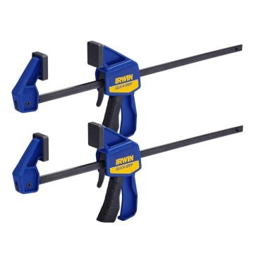 Irwin T5122QCEL7 Quick-Grip Medium-Duty Bar Clamp Twin Pack 300mm / 12"