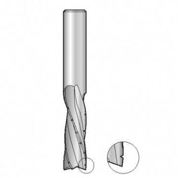 Trend IT/1785337 Solid tungsten spiral three flute downcut 10 mm dia.