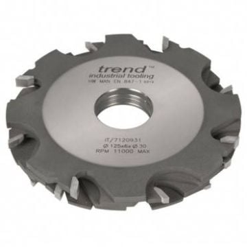 Trend IT/7120947 Adjustable grooving cutter 125x3-18x31.75mm